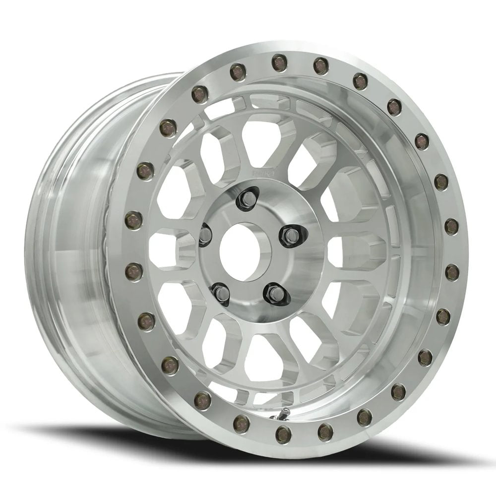 Reika R35 Rambler Beadlock wheel in Machined