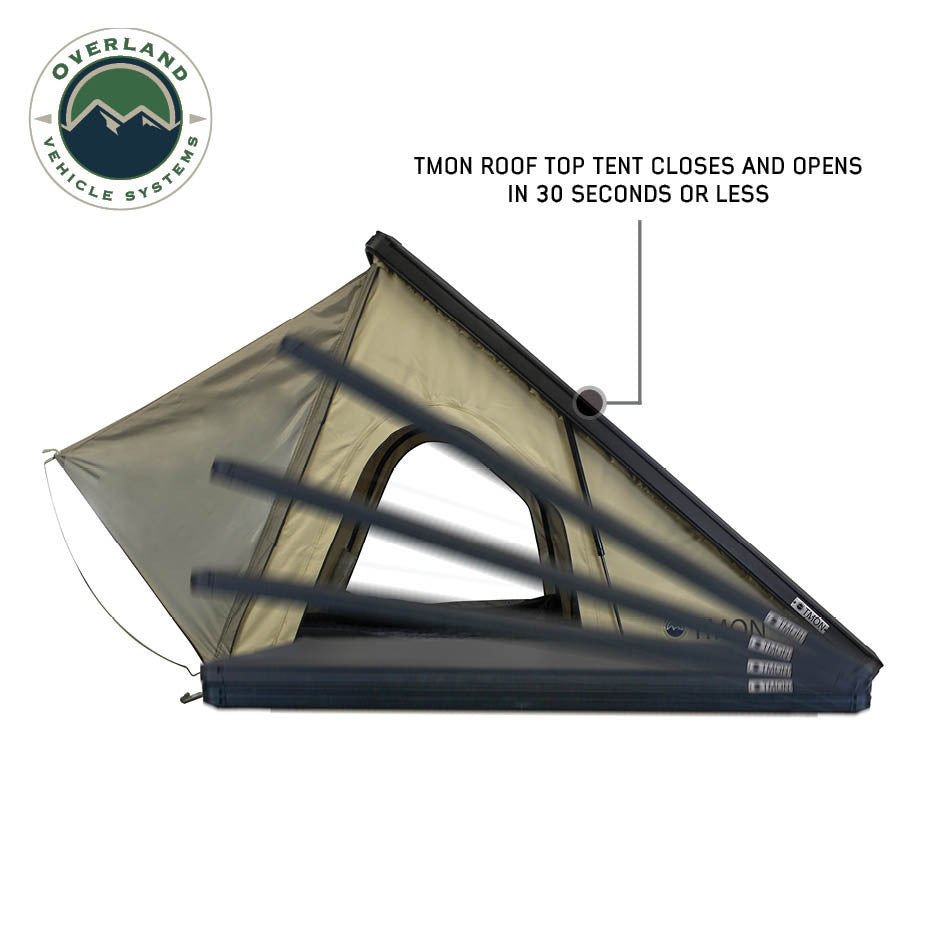 LD TMON Clamshell Aluminum Hard Shell Roof Top Tent Side Opening