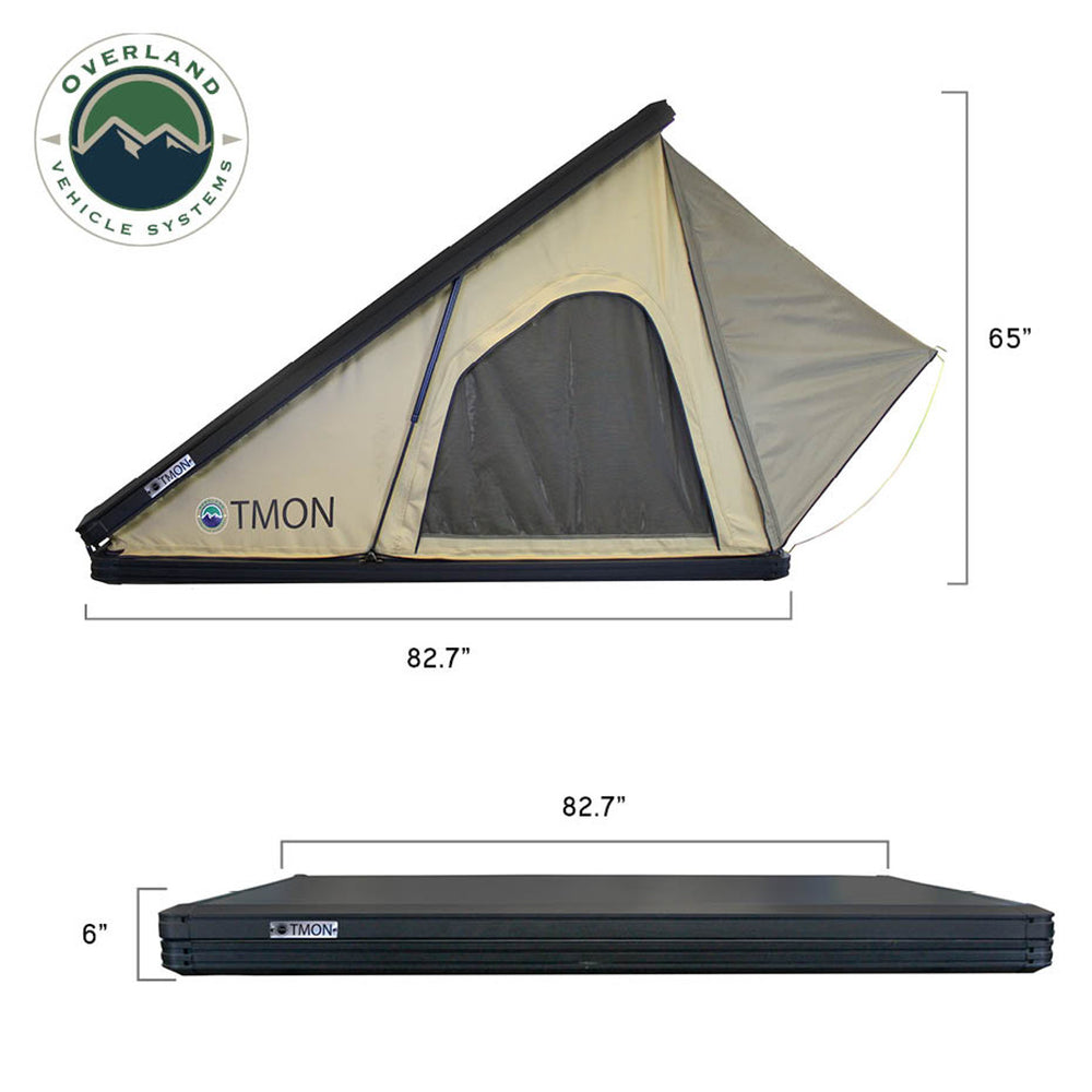LD TMON Clamshell Aluminum Hard Shell Roof Top Tent Dimensions