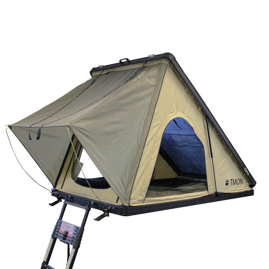 LD TMON Clamshell Aluminum Hard Shell Roof Top Tent 3 Quarter