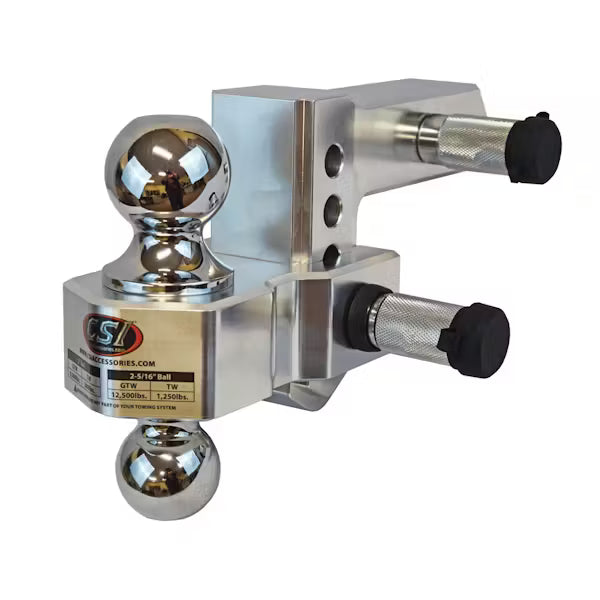 CSI 4 in. Adjustable Aluminum Ball Mount - 2 in. Shank