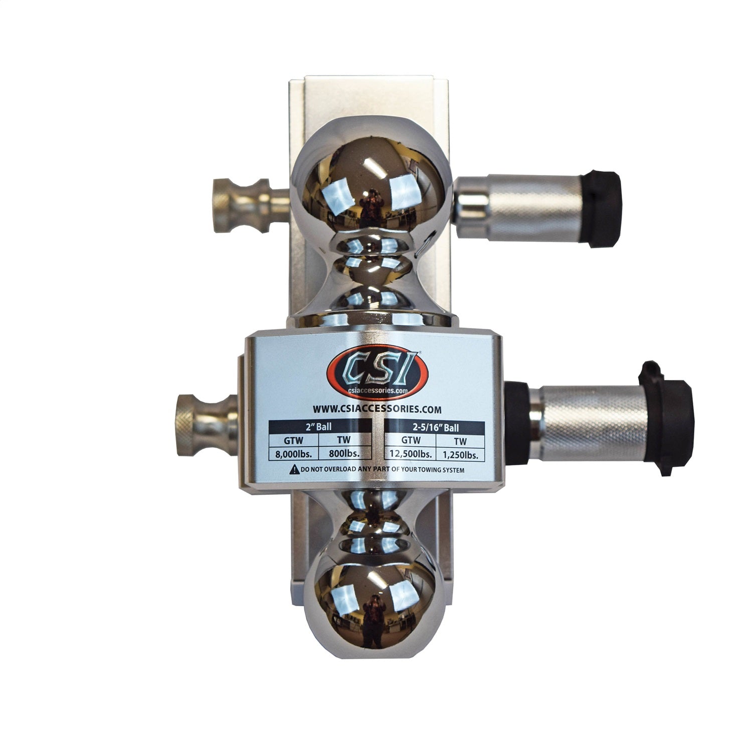 CSI 6 in. Adjustable Aluminum Ball Mount - 2 in. Shank