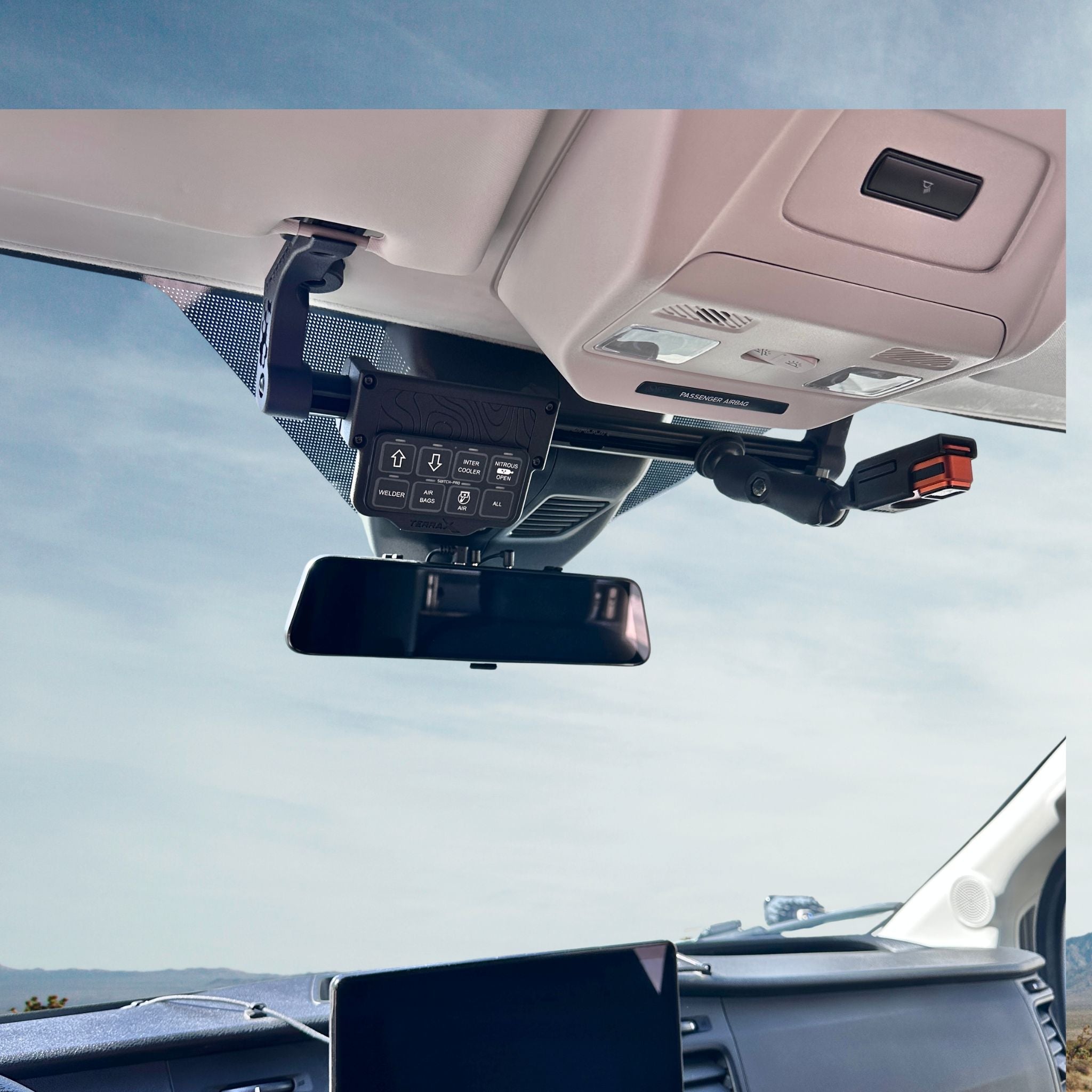 Terra X VISORDOK TUBETRAK Visor Mount for Ford Transit