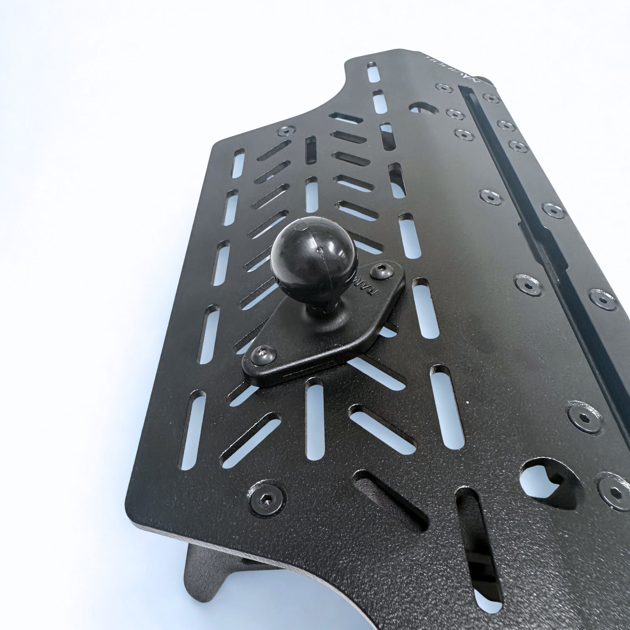 Ford Transit Navidok No-Drill Dash Mount for 12” Screen (Dual RAM Balls + T-Slot Track)