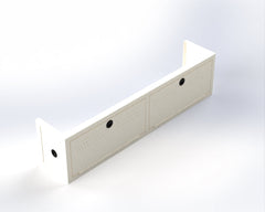 Van Wife Components 12" Wheel Well Cover – Powder Coated Aluminum Van Storage System