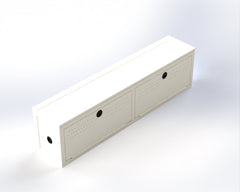 Van Wife Components 12" Wheel Well Cover – Powder Coated Aluminum Van Storage System