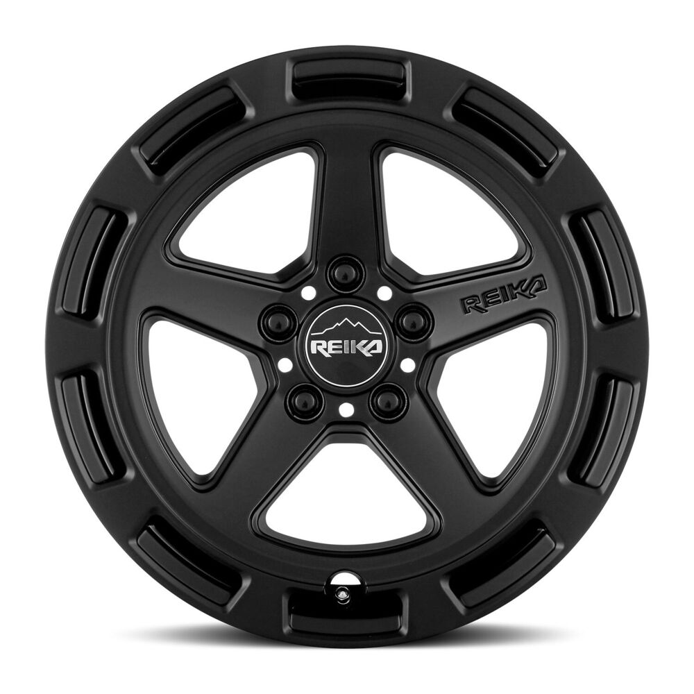 Reika R20 Teton wheel in Satin Black – face view