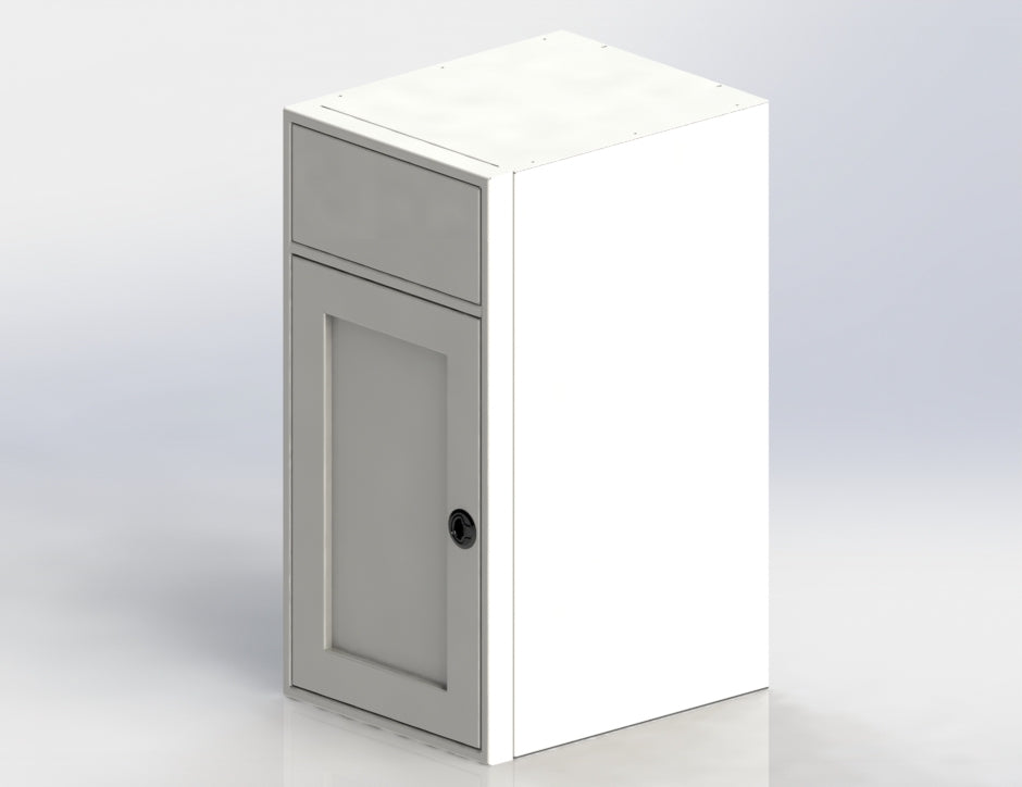 Van Wife Components 18" Sink Base Cabinet – Powder Coated Aluminum Van Cabinet