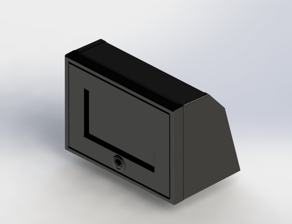 Van Wife Components 21" Upper Cabinet – Angled Powder Coated Aluminum Van Cabinet