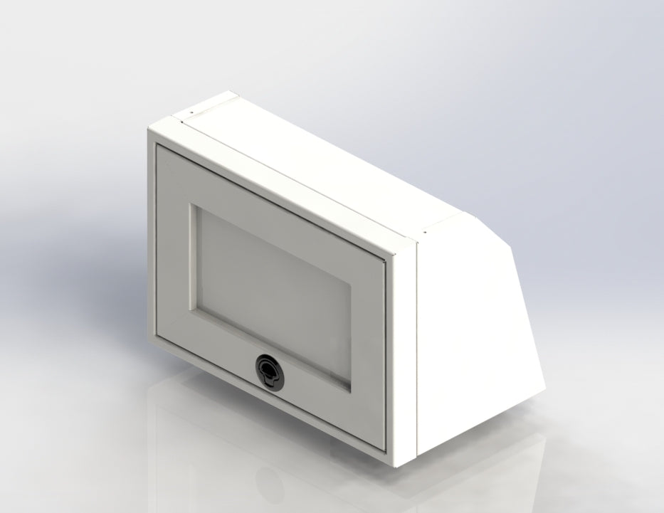 Van Wife Components 21" Upper Cabinet – Angled Powder Coated Aluminum Van Cabinet
