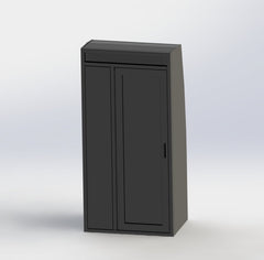 Van Wife Components 36" Aluminum Shower Stall – Powder Coated Overland Van Shower