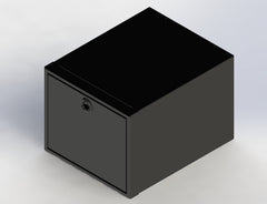 Van Wife Components Single Drawer Cabinet 22"x18"x15" – Powder Coated Aluminum Van Cabinet
