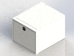 Van Wife Components Single Drawer Cabinet 22"x18"x15" – Powder Coated Aluminum Van Cabinet