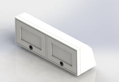Van Wife Components 42" Upper Cabinet – Angled Powder Coated Aluminum Van Cabinet
