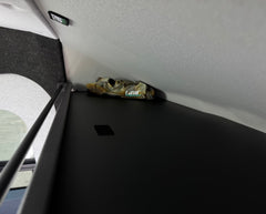 Van Wife Components Ford Transit Headliner Shelf with Curtain Rod – Powder Coated Aluminum