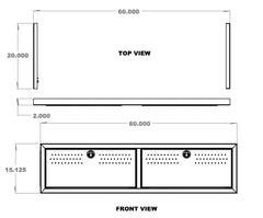 Van Wife Components 22" Wheel Well Cover – Powder Coated Aluminum Van Storage System