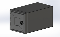 Van Wife Components Stackable Storage Box 12"x12"x22" – Powder Coated Aluminum
