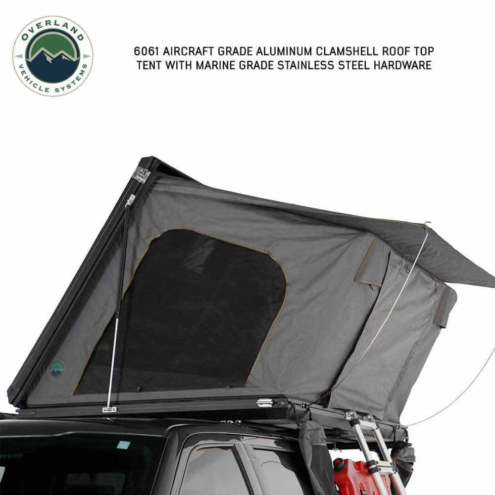 Sidewinder Aluminum Side Opening Roof Top Tent side of tent
