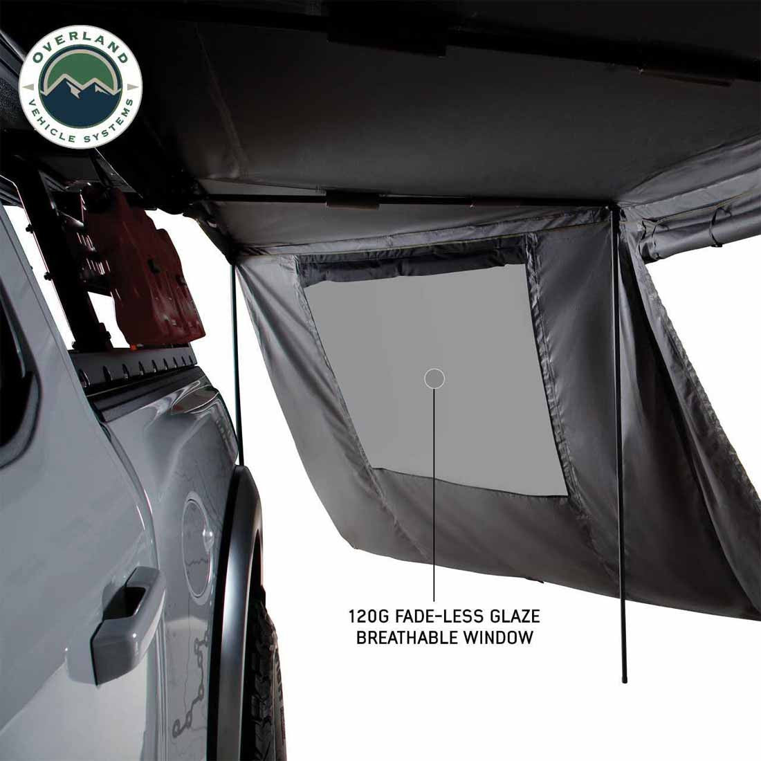 Nomadic 180 LTE Awning Wall with Windows Inside