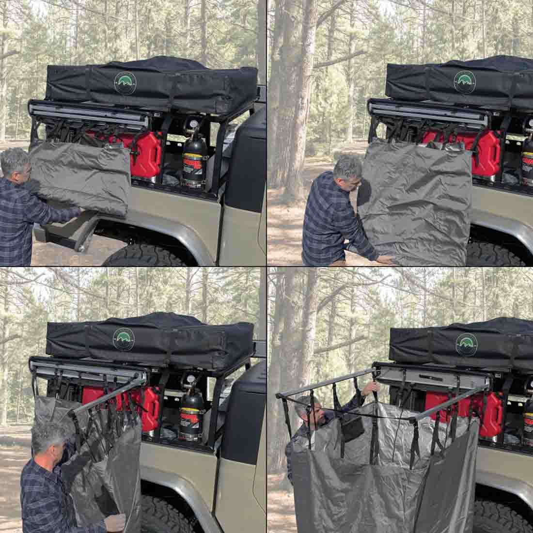 OVS HD Nomadic Car-Side Shower Room – Privacy Awning for Shower, Toilet & Changing