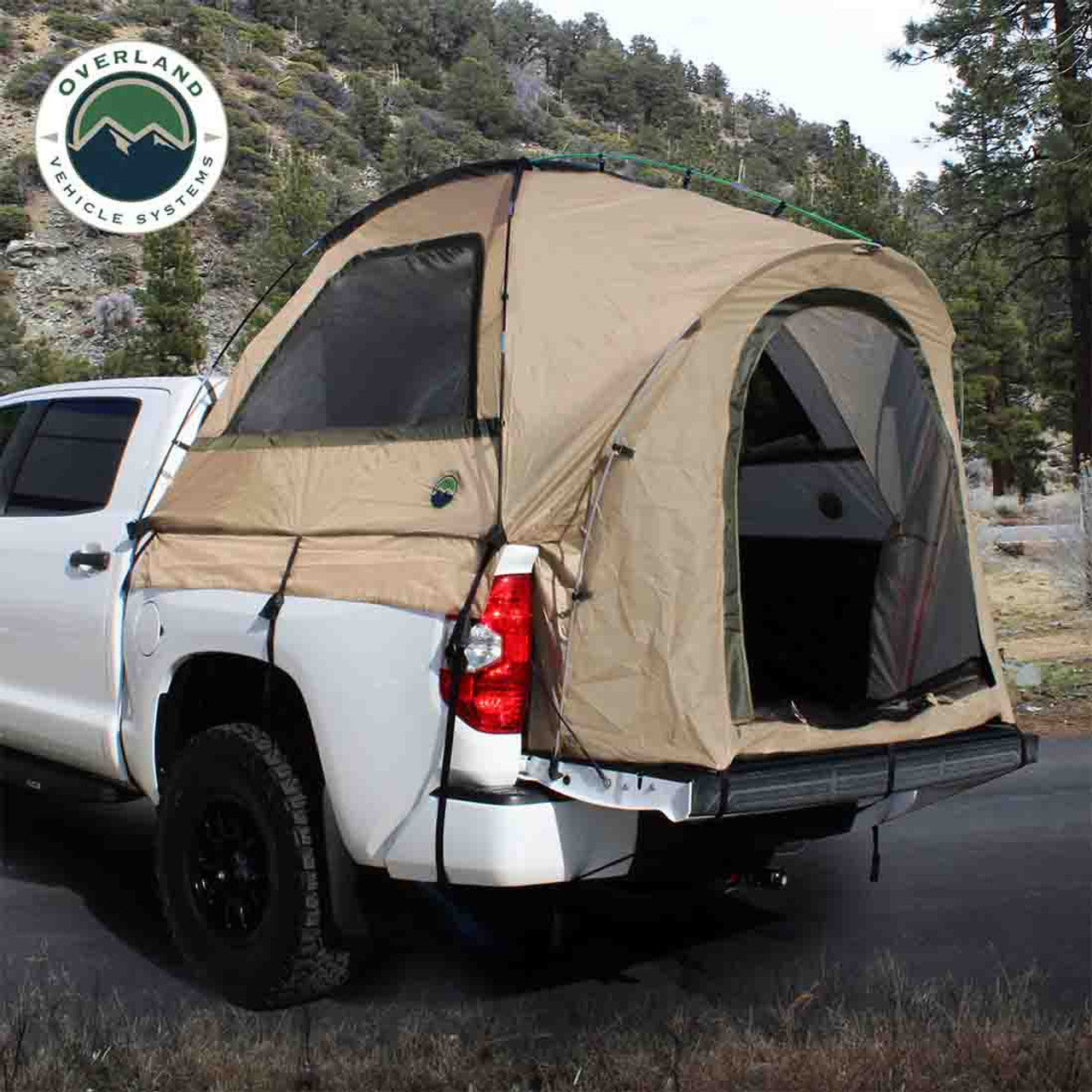 LD TACT Truck Bed Tent with PVC Floor, Storage Loft, and Adjustable Straps