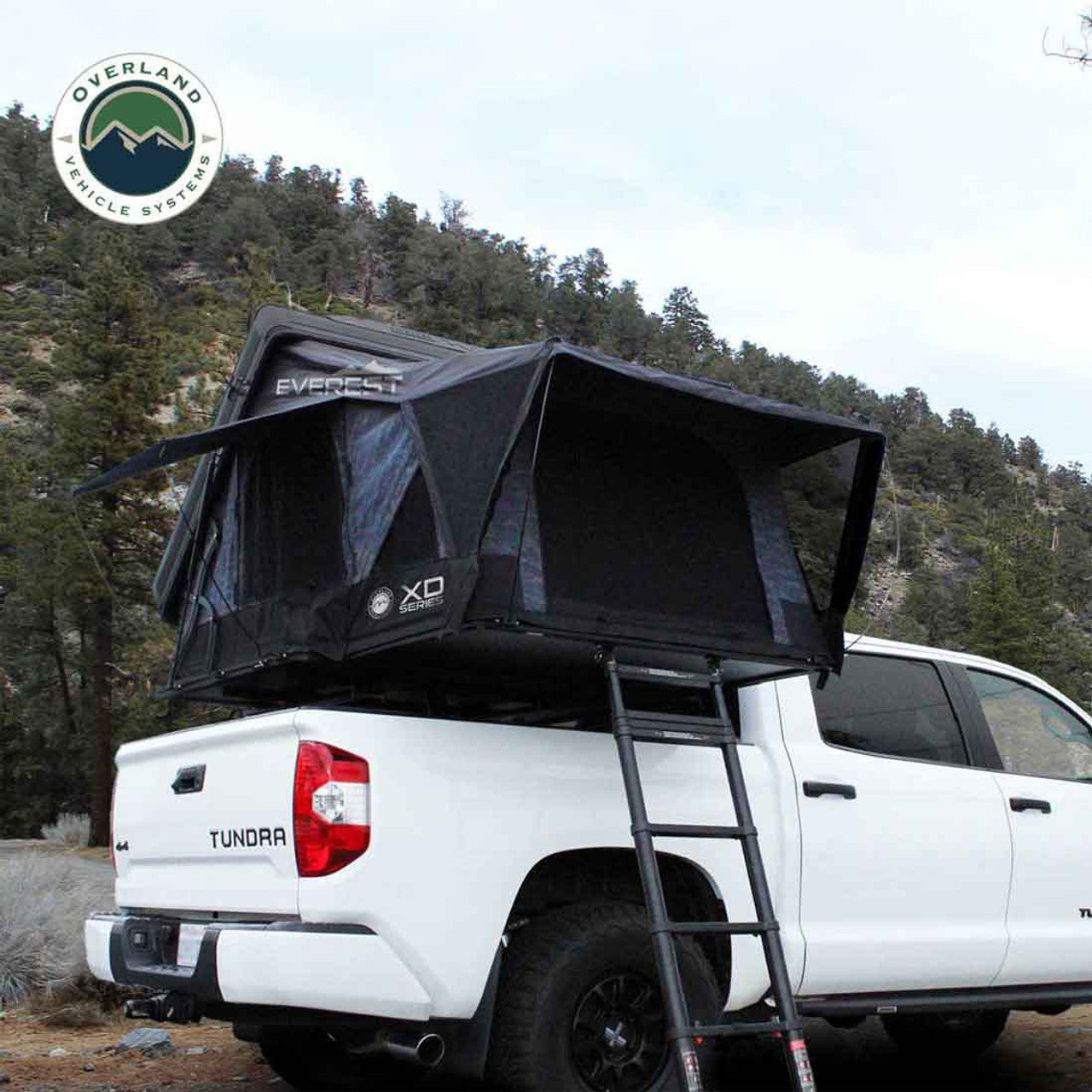 XD Everest Cantilever Aluminum Hard Shell Roof Top Tent – Blue Body & Black Rainfly