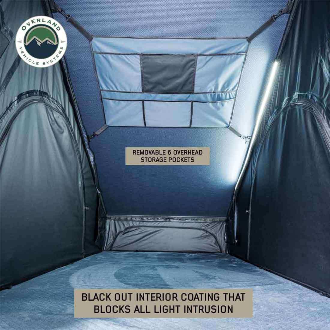 XD Lhotse Clamshell Aluminum Hard Shell Roof Top Tent inside