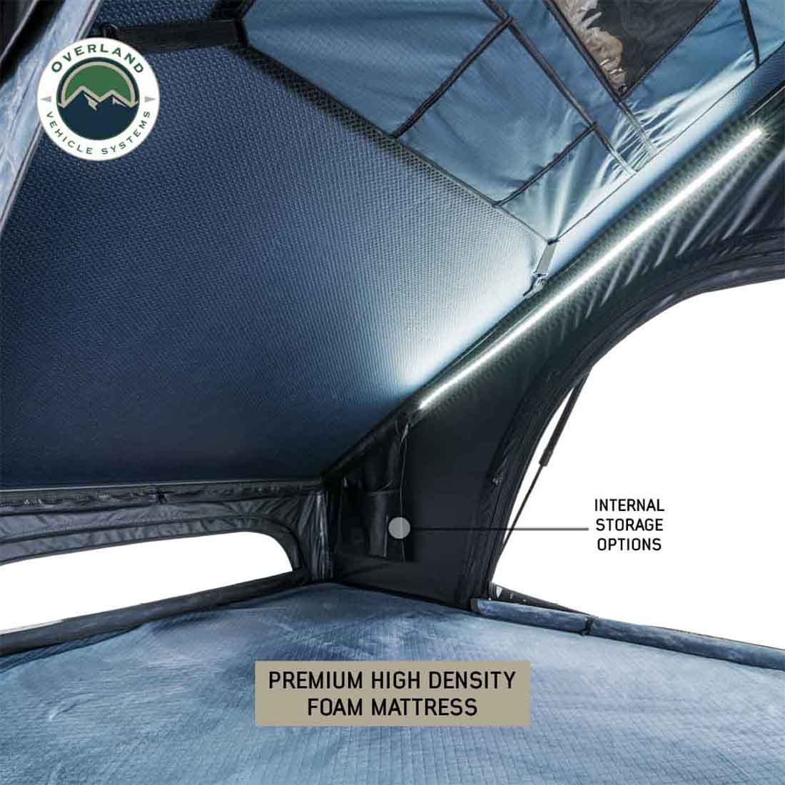 XD Lhotse Clamshell Aluminum Hard Shell Roof Top Tent inside