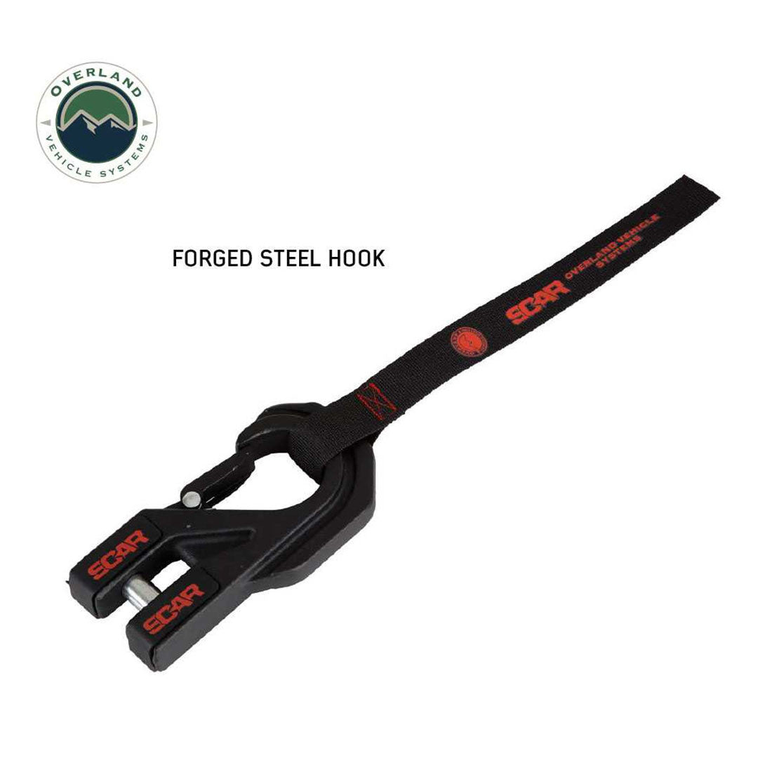 SCAR 10 - 10,000 lbs. Rated Steel Cable Winch forged steel hook