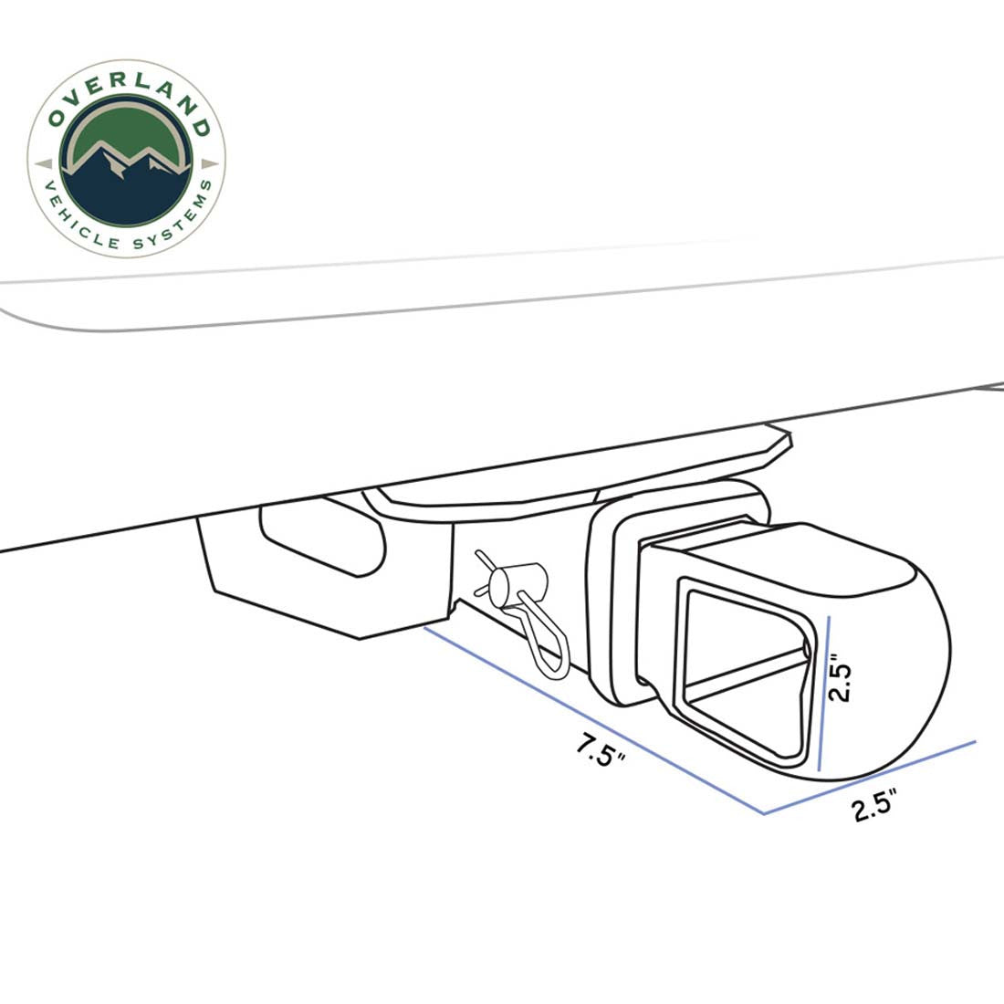 19109902 Aluminum Receiver Mount line art