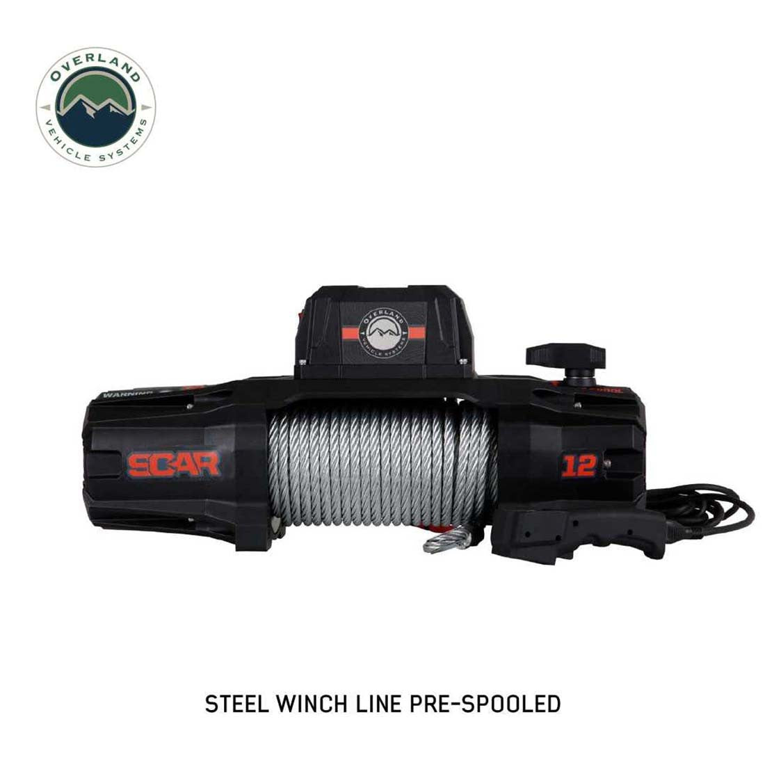 SCAR 12 - 12,000 lbs. Rated Steel Cable Winch