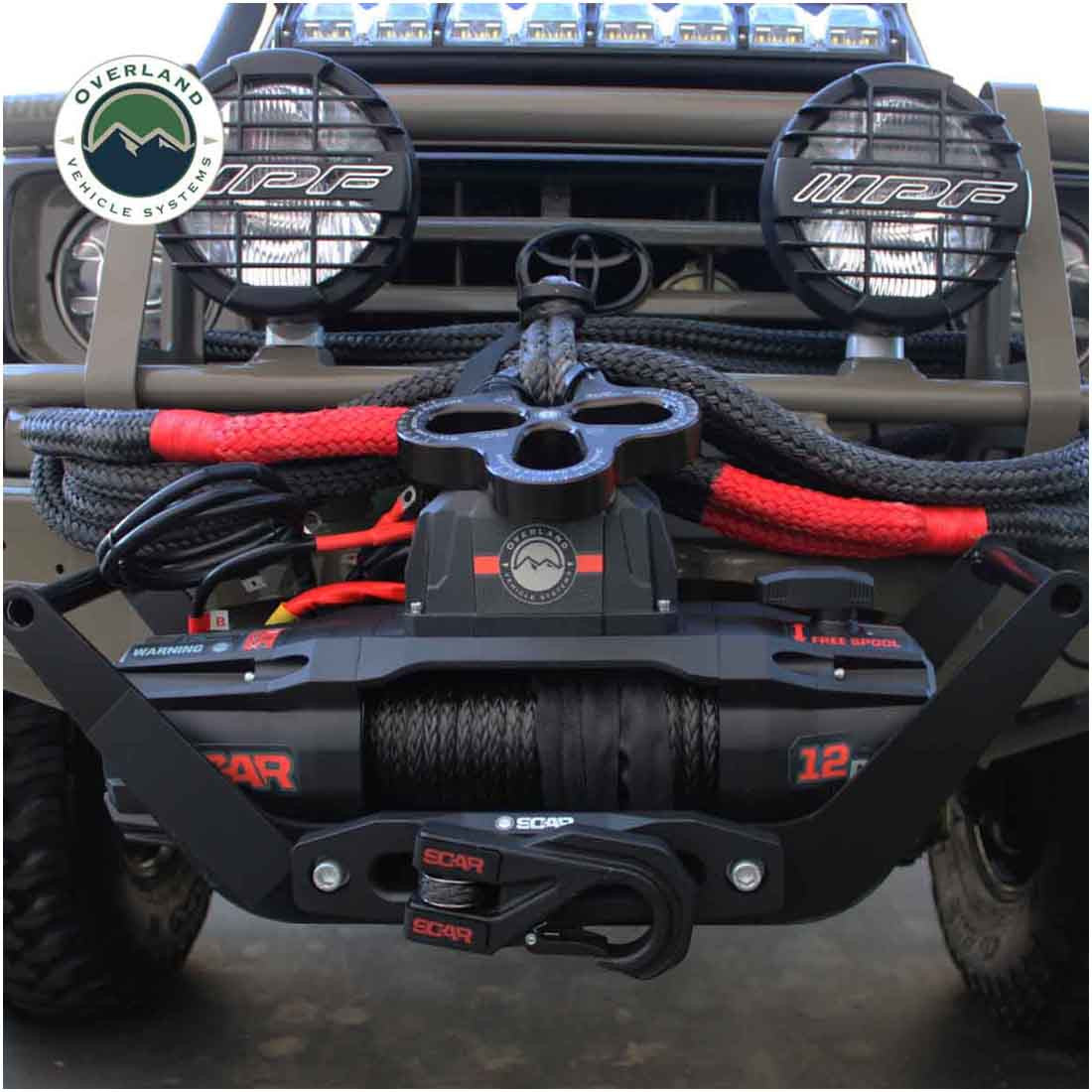SCAR 12S - 12,000 lbs. Rated Synthetic Rope Winch