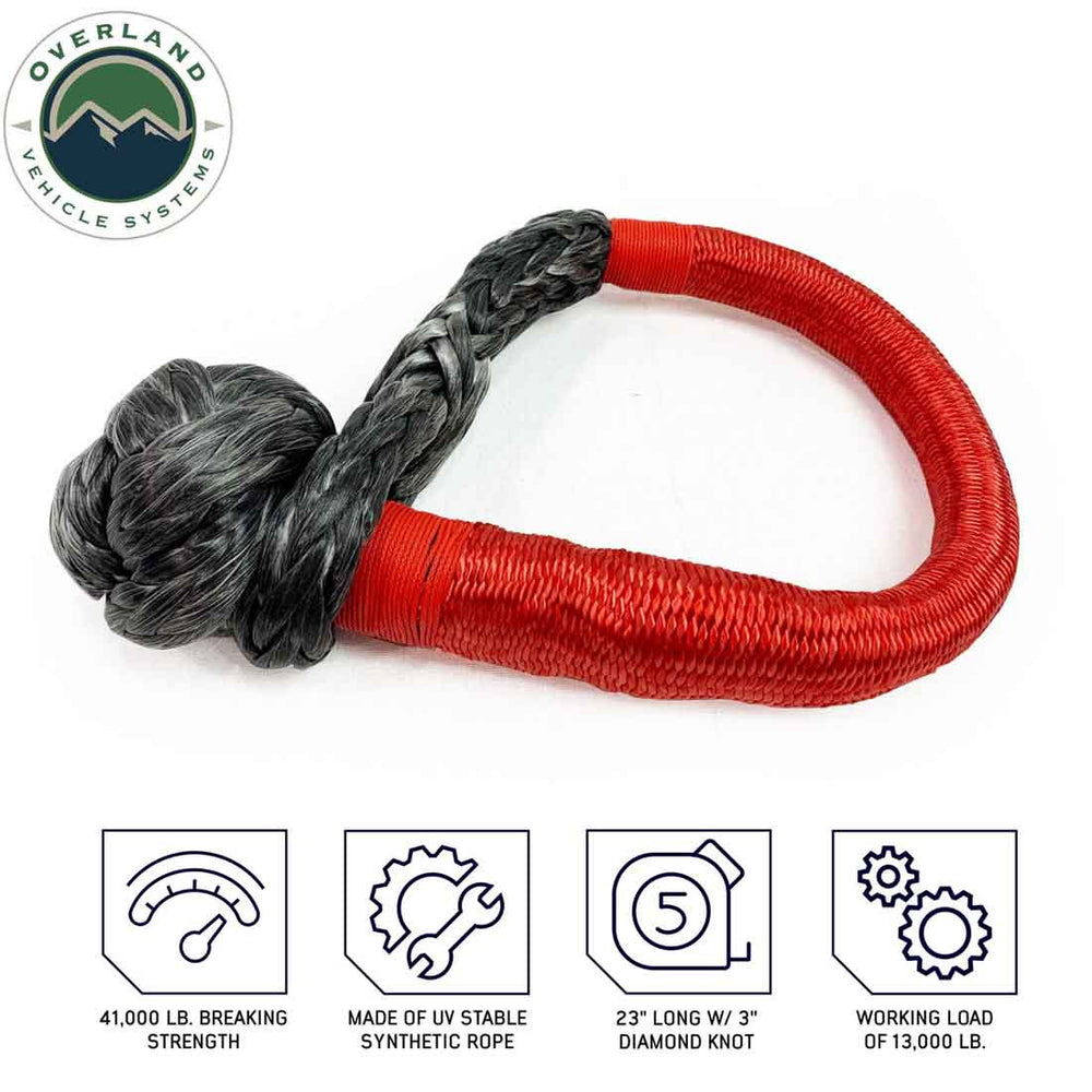Soft Shackle 7/16" 41,000 lb. w/ Loop & Abrasive Sleeve 23" features
