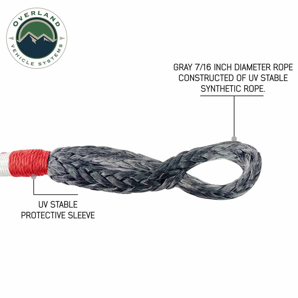Soft Shackle 7/16" 41,000 lb. w/ Loop & Abrasive Sleeve 23" eyelet
