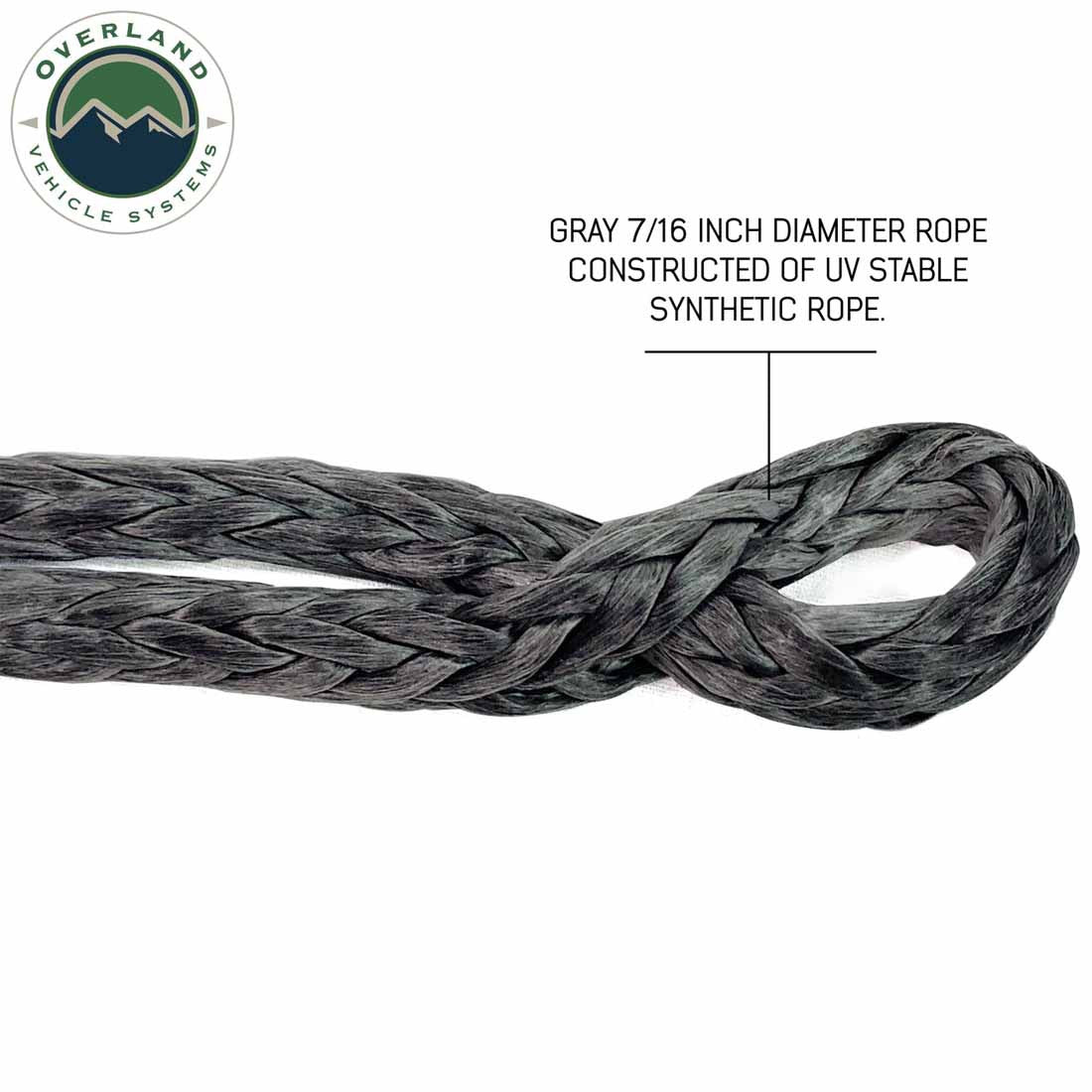 Soft Shackle With Collar - 22" long 7/16" thick 41,000 lb. With Storage Bag eyelet