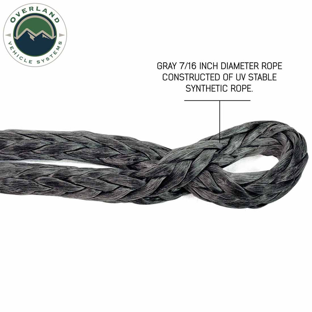 Soft Shackle With Collar - 22" long 7/16" thick 41,000 lb. With Storage Bag eyelet