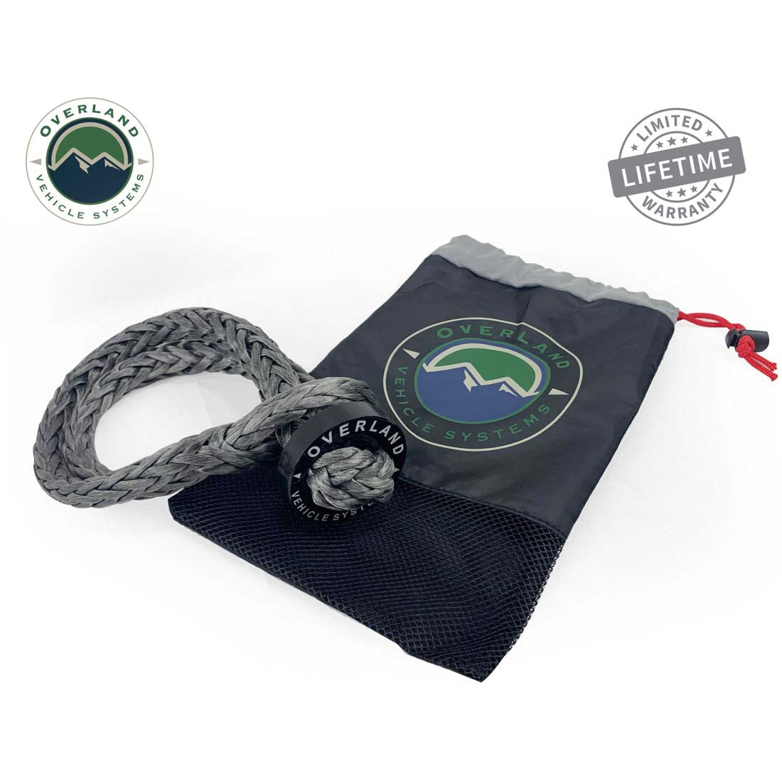 Soft Shackle With Collar - 22" long 7/16" thick 41,000 lb. With Storage Bag