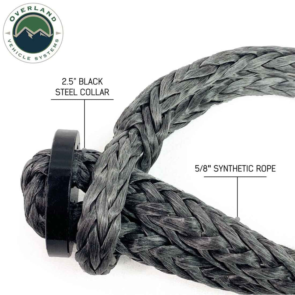 Soft Shackle 5/8" 44,500 lb. With Collar - 22" With Storage Bag knot