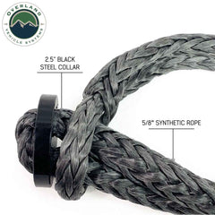 Soft Shackle 5/8" 44,500 lb. With Collar - 22" With Storage Bag knot