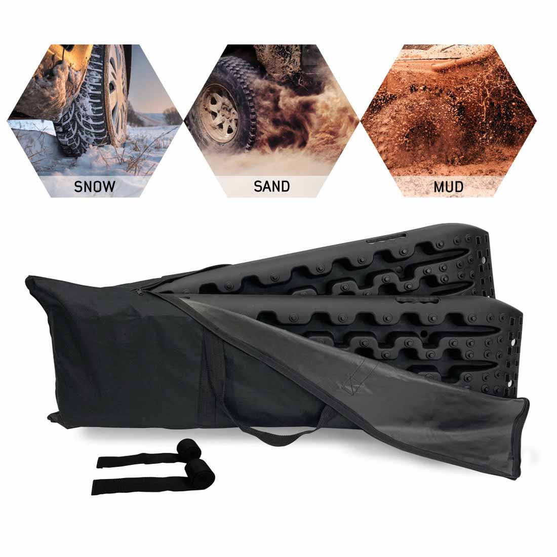 Recovery Ramp With Pull Strap and Storage Bag - Gray/Black Universal functions