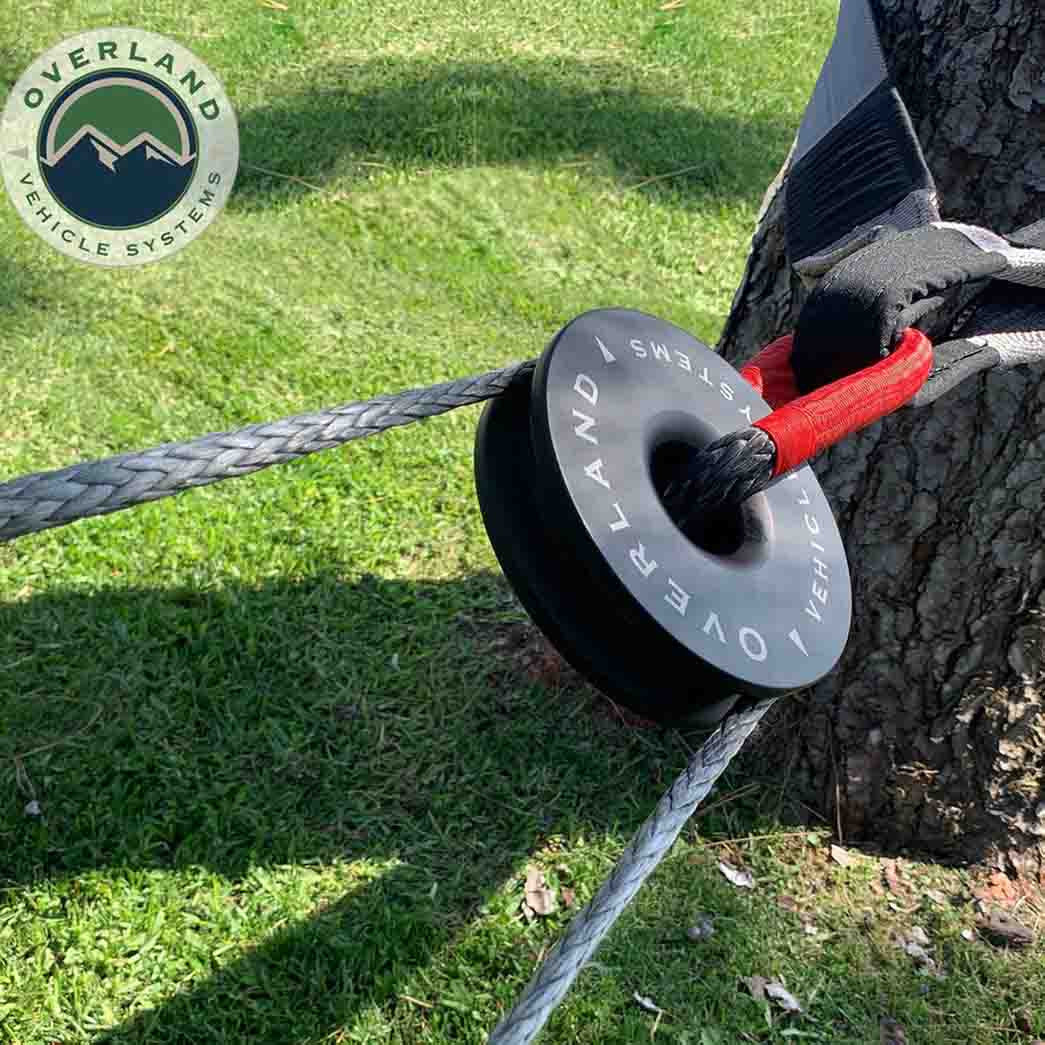 Recovery Ring 6.25" 45,000 lb. Black in use