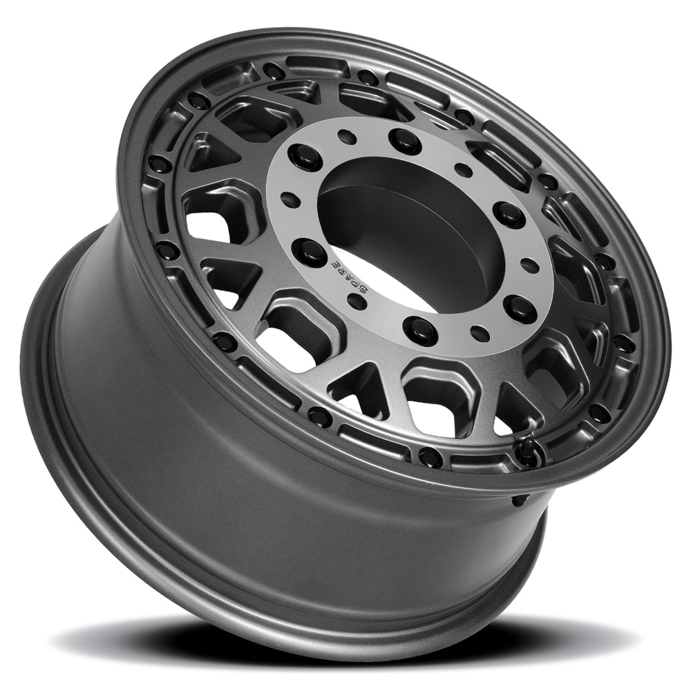 Reika R45V Marauder Super Single wheel in Satin Gunmetal – lay-down view