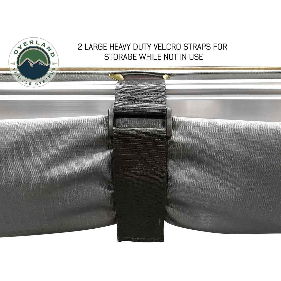 HD Nomadic 180 Degree Awning - Dark Grey with Black Travel Cover Universal