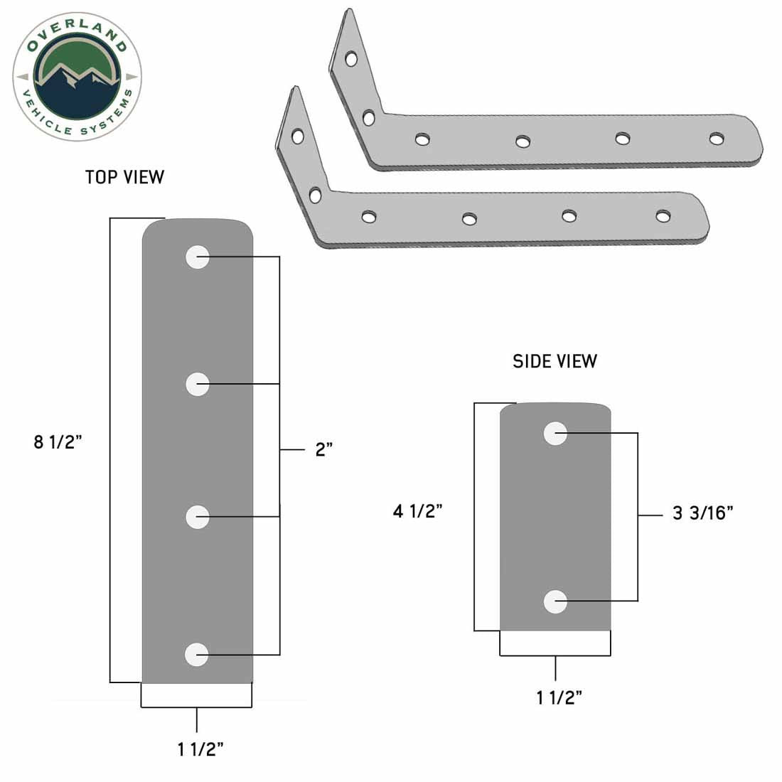 Nomadic 180 LTE 180 Degree Awning bracket