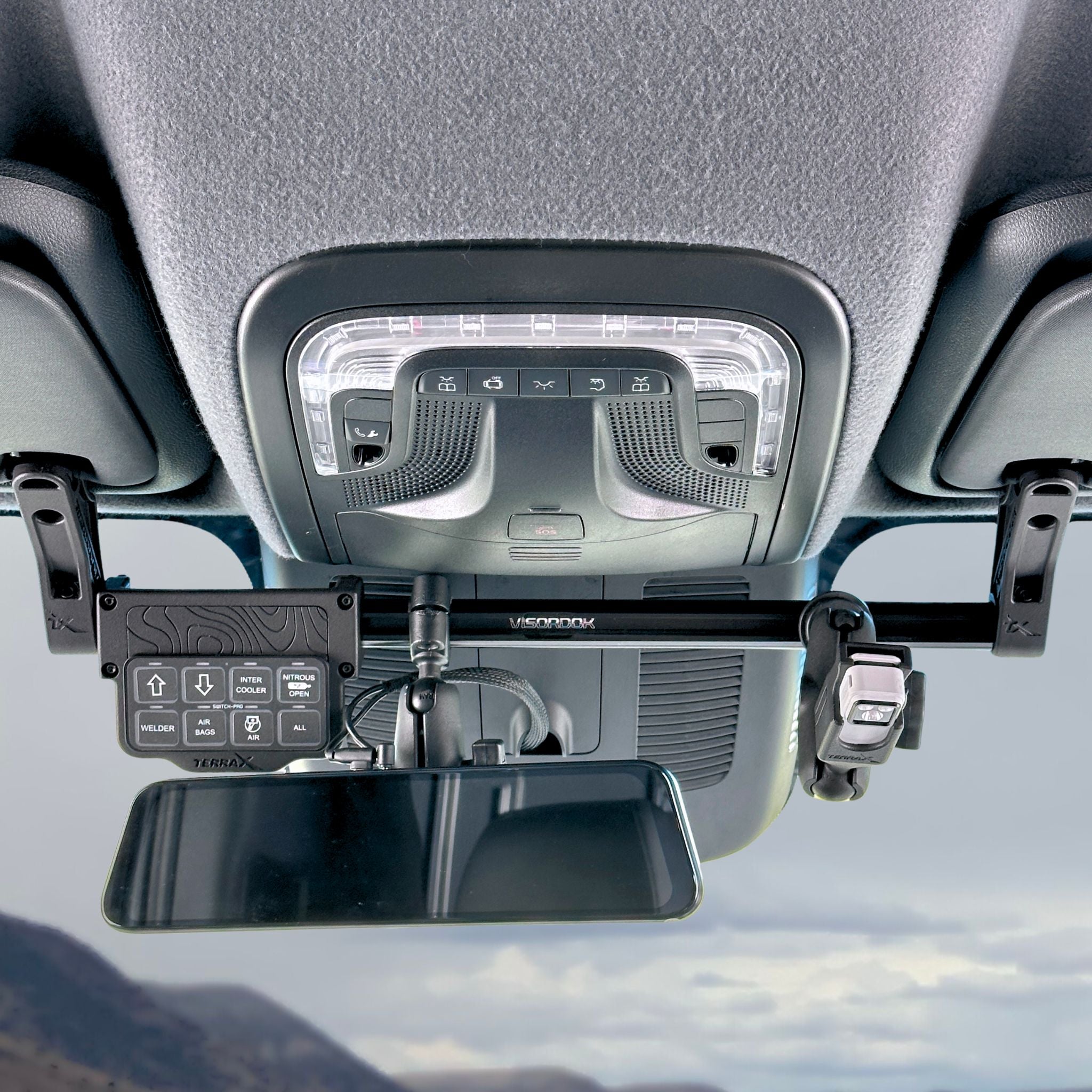 Terra X VisorDok TubeTrak – Sprinter Van Visor Tube Mount (VS30 2019+)