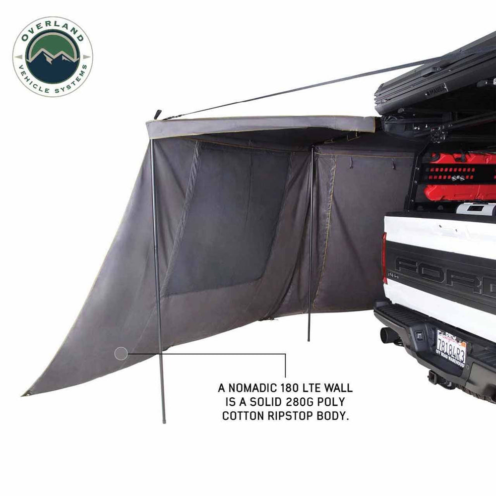 Nomadic 180 LTE Awning Wall with Windows Inside