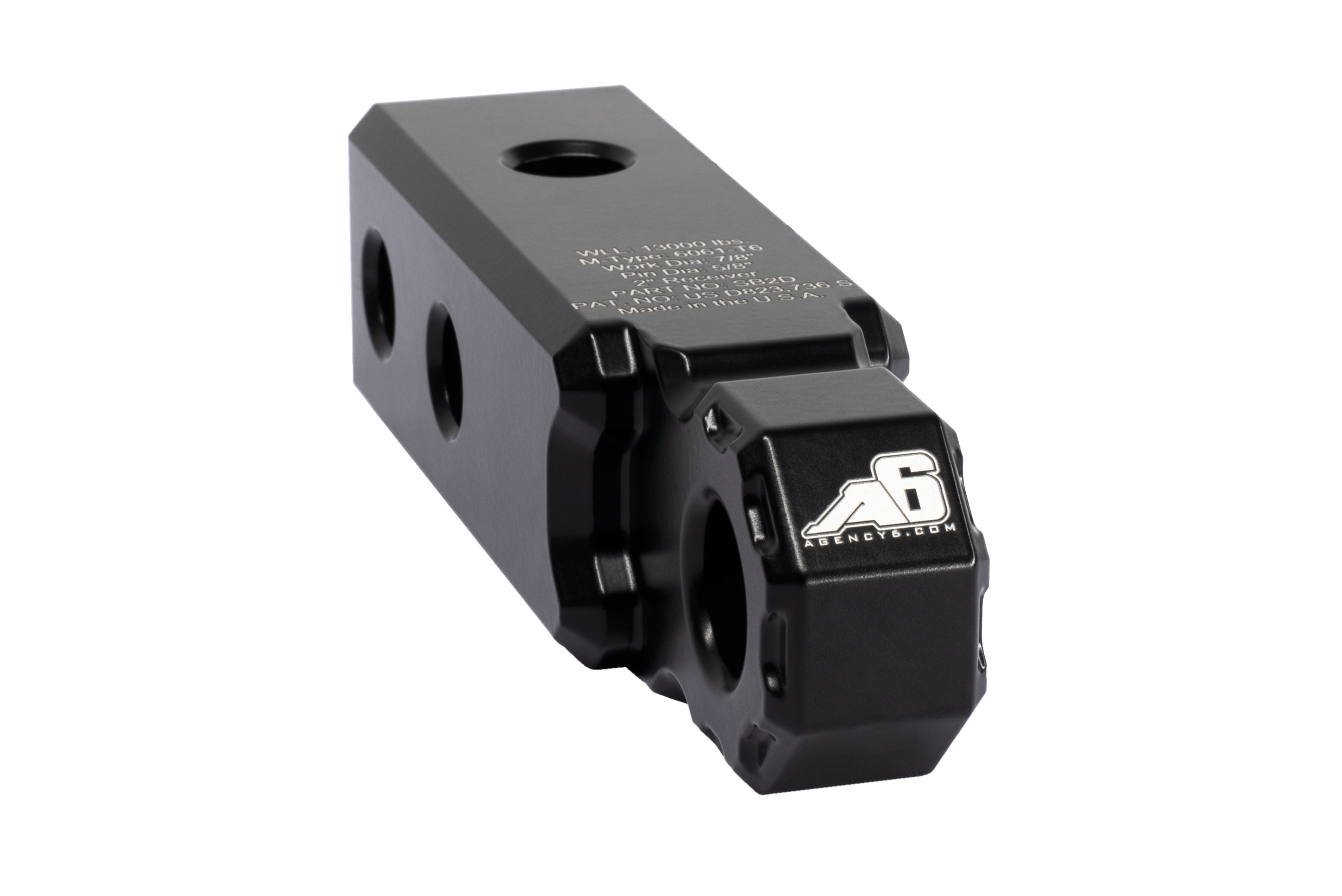 Shackle Block 2" Assembly - Black