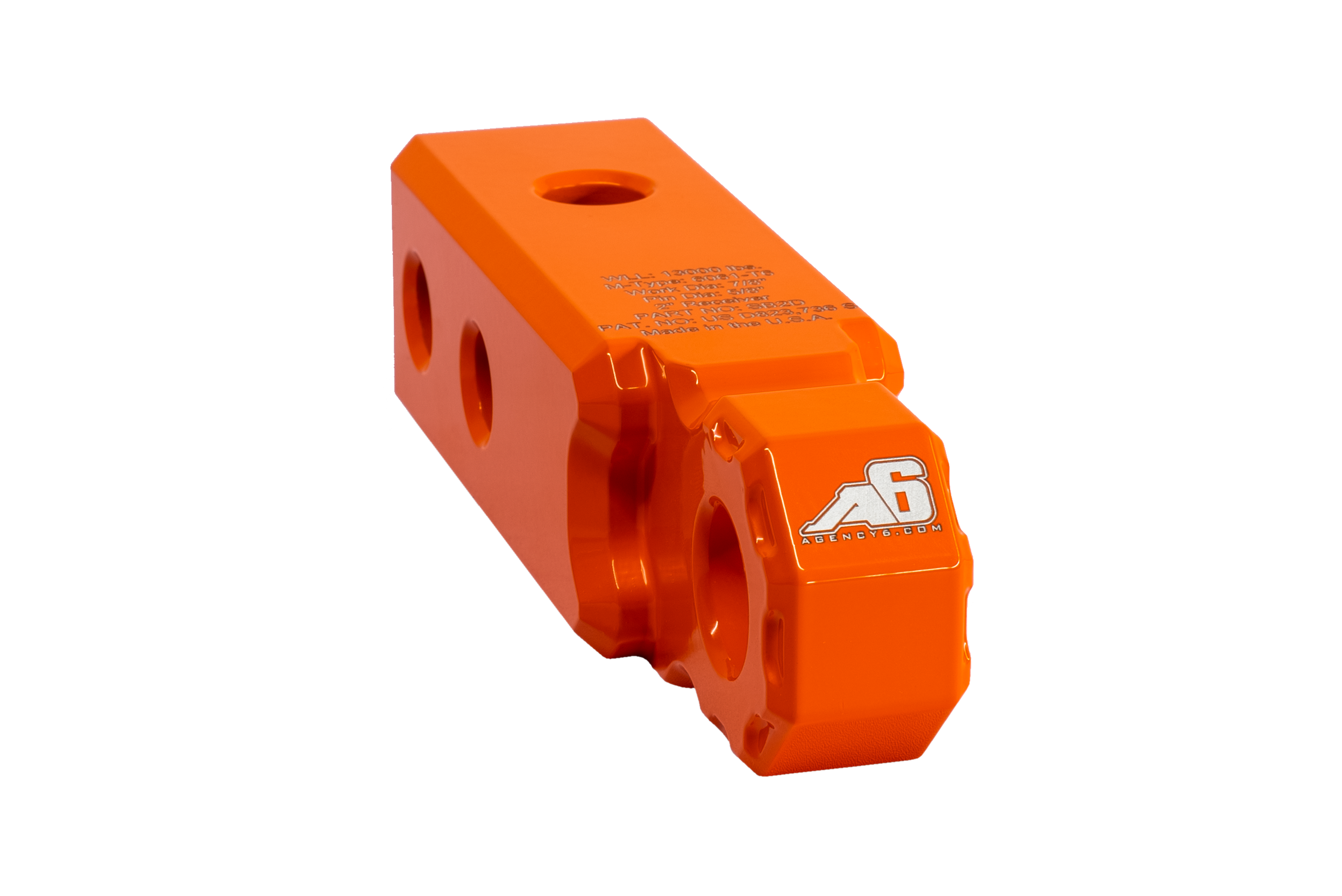 Shackle Block 2" Assembly - Orange