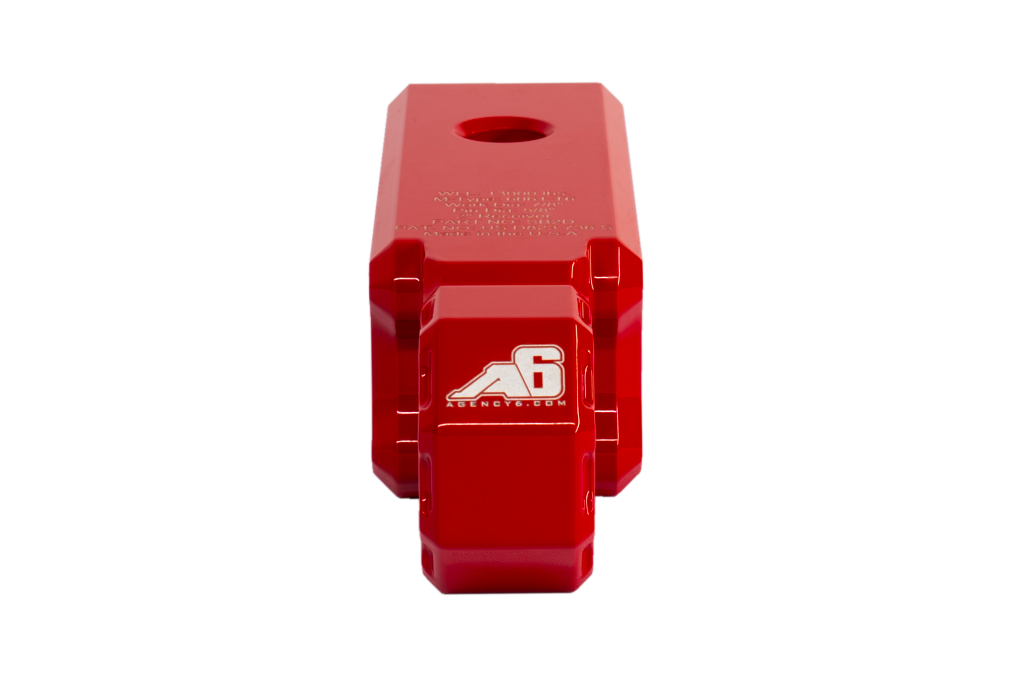 Shackle Block 2" Assembly - Red
