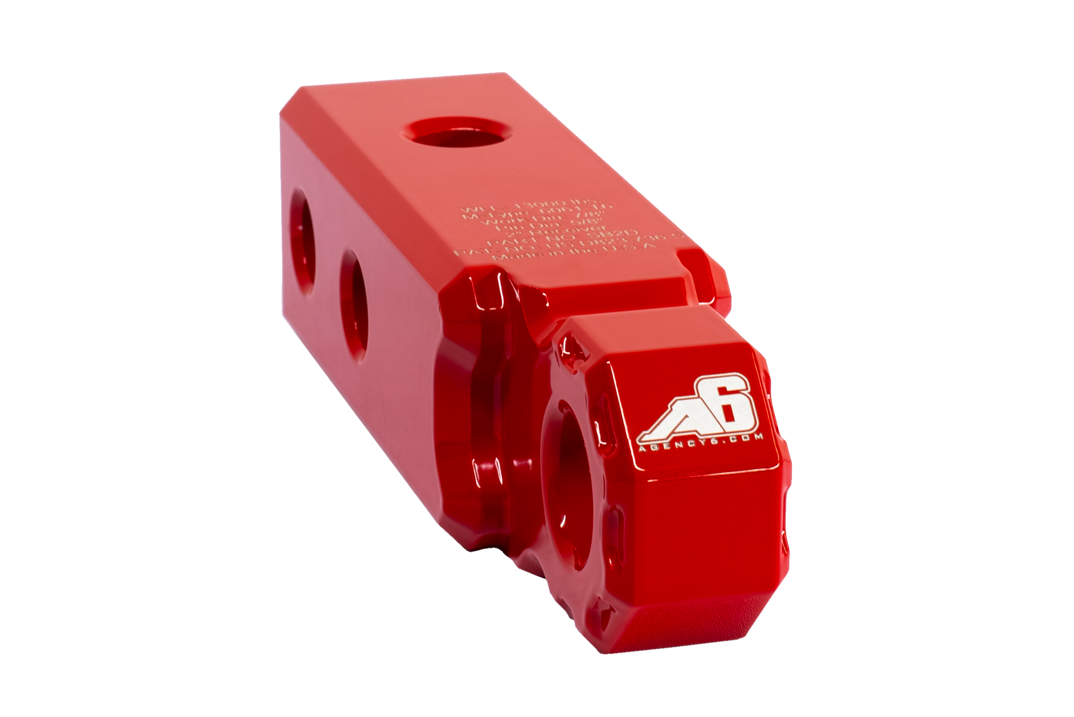 Shackle Block 2" Assembly - Red